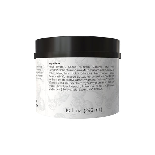 Coconut Milk & Rhassoul Clay Deep Conditioner | Moisture Reset. Curl Nourishment. Natural Shine.