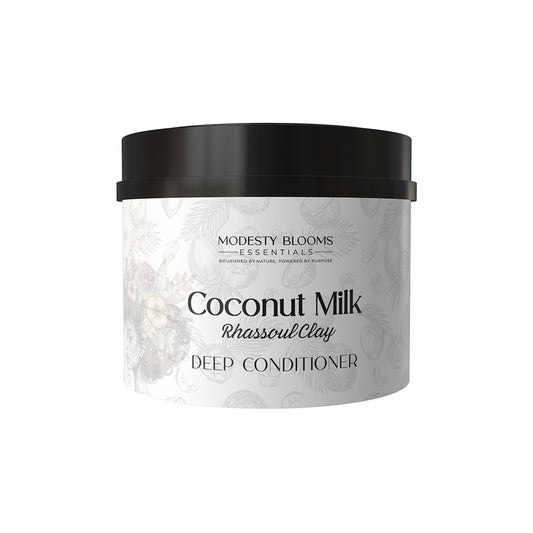 Coconut Milk & Rhassoul Clay Deep Conditioner | Moisture Reset. Curl Nourishment. Natural Shine.