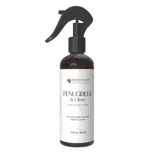 Fenugreek & Clove Invigorating Braid & Scalp Spray | Stimulates Growth. Soothes Scalp. Hydrates Naturally.