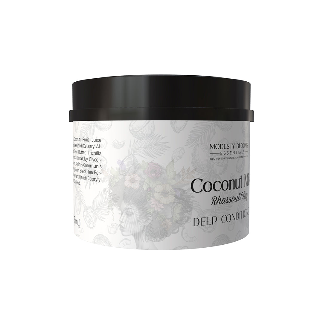 Coconut Milk & Rhassoul Clay Deep Conditioner | Moisture Reset. Curl Nourishment. Natural Shine.
