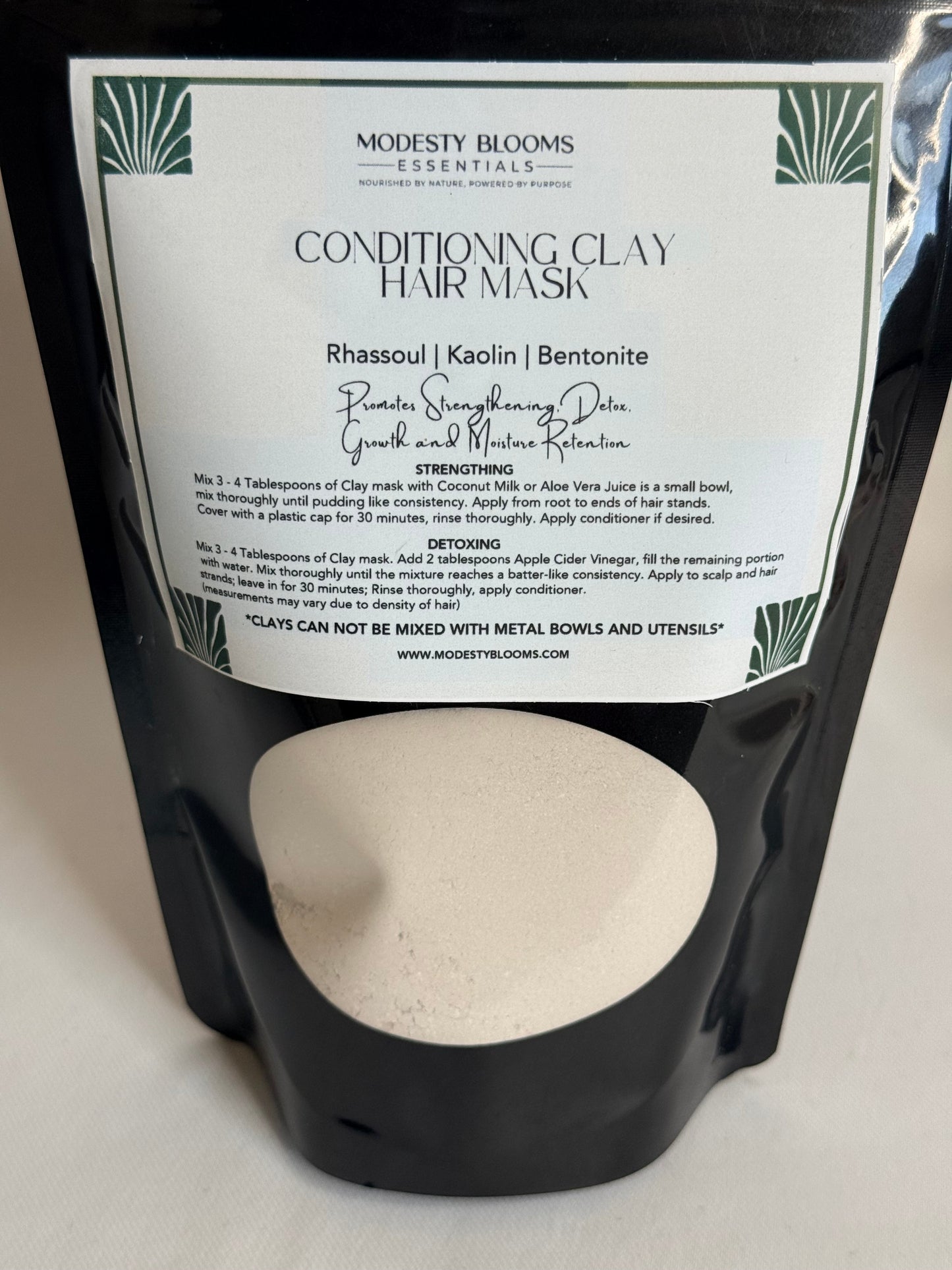 Conditioning Clay Hair Mask | Detox. Define. Nourish from Root to Tip.