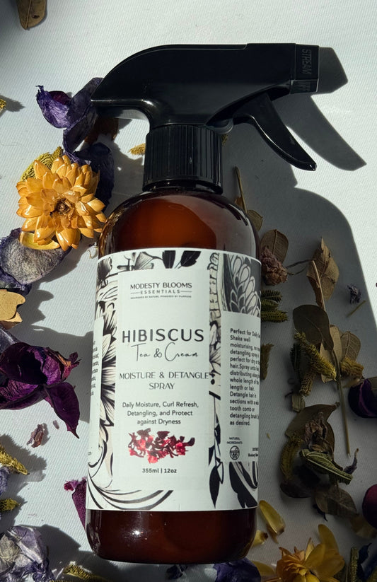 Hibiscus Tea & Cream Detangling Spray | Hydrate. Detangle. Strengthen. Naturally.