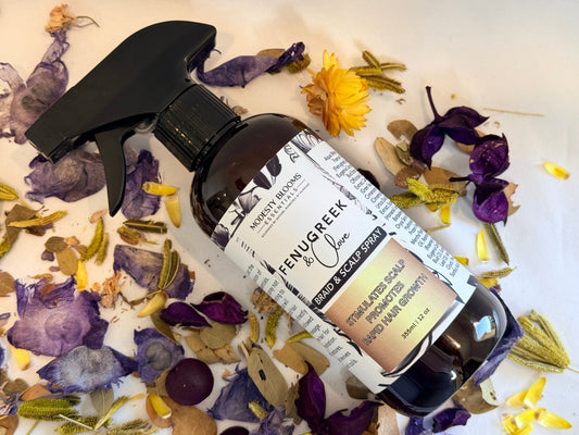 Fenugreek & Clove Invigorating Braid & Scalp Spray | Stimulates Growth. Soothes Scalp. Hydrates Naturally.